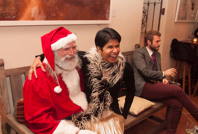 Santa and Dushy Roth.