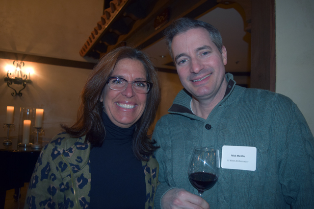 Julie Vergari of Raphael and Nick Melillo, a Long Island wine ambassador.