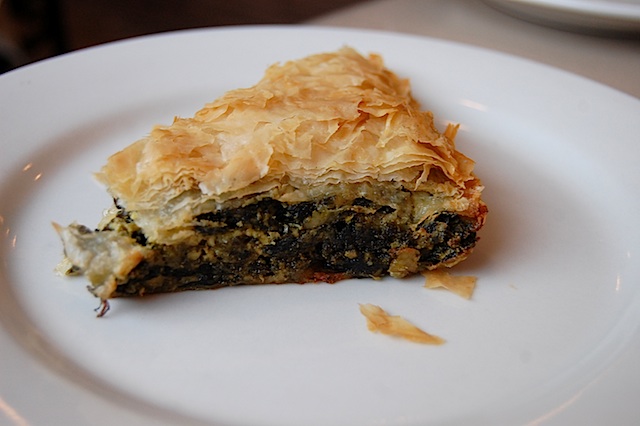 O'Mally's spinach pie.
