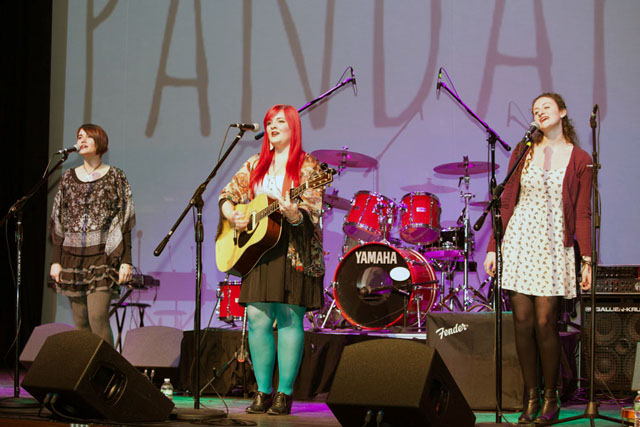 Pandafan performs.