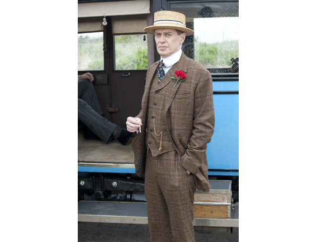 Steve Buscemi on the Boardwalk Empire set. (Credit: HBO courtesy photo)