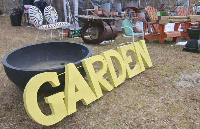 The annual Spring cabin fever tent/barn sale at PR Herb Farm in Calverton.