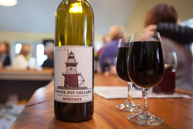 Coffee Pot Cellars meritage waits to be enjoyed.