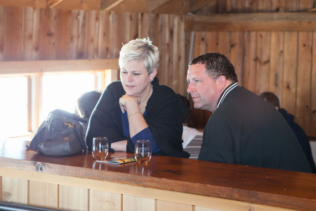 Ginger Sosnowski and Ronnie Weinhofer of Huntington enjoy the music.