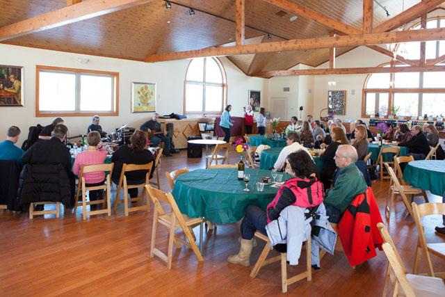The crowd at Duck Walk Vineyards.