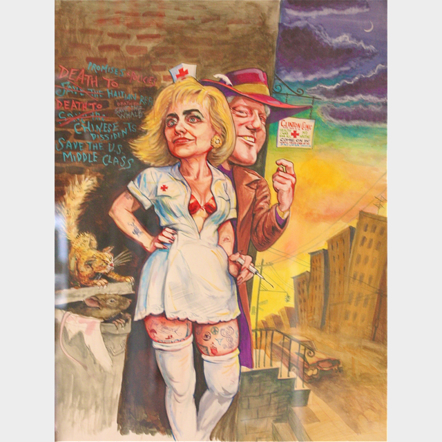 Third Place was a mixed media piece by Van Howell of Riverhead titled