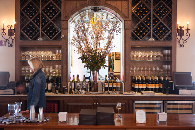 The tasting room at Wölffer Estate Vineyard.