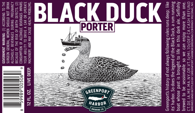 Greenport Harbor Black Duck porter bottle