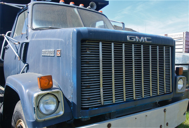An old GMC truck