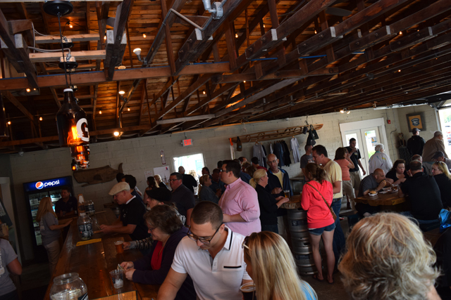 The tasting room at Greenport Harbor Brewing Co.