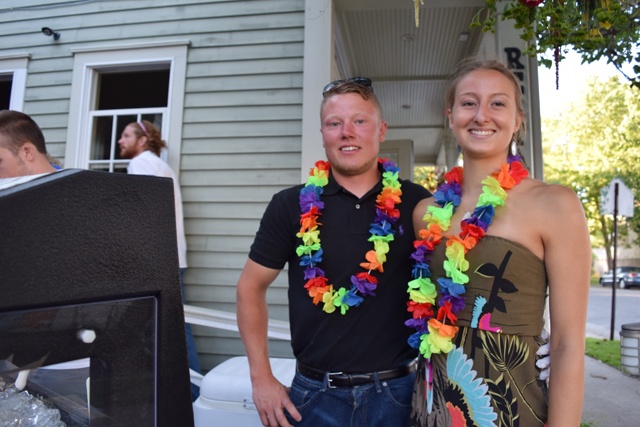 First and South staffers Greg Savage and Ellie Camanzo of Southold.