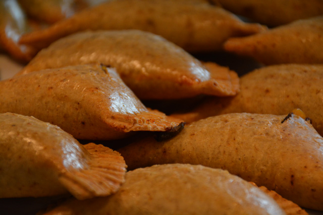 Hot empanadas at Good Food Monique Singh-Roy photo