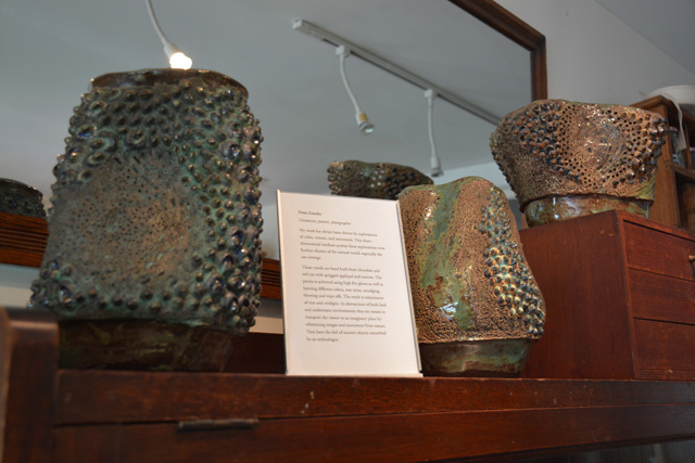 Clay vessels by Greenport artist Dena Zemsky Photo Monique Singh-Roy