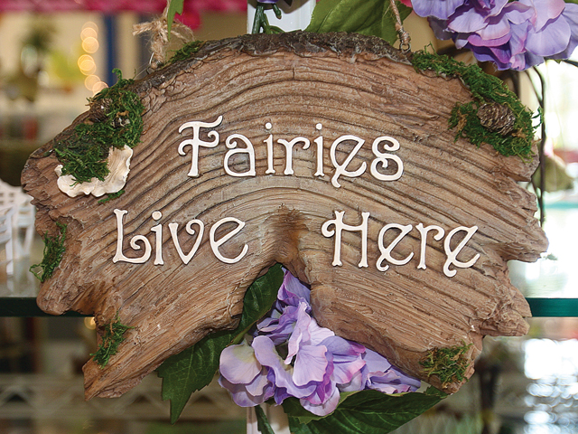 In the garden center shop.