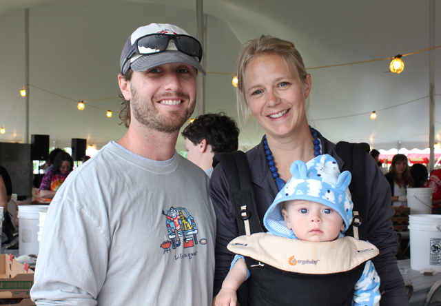 Brian Mosblech, Missy Weiss, and Fischer Mosblech of Cutchogue.