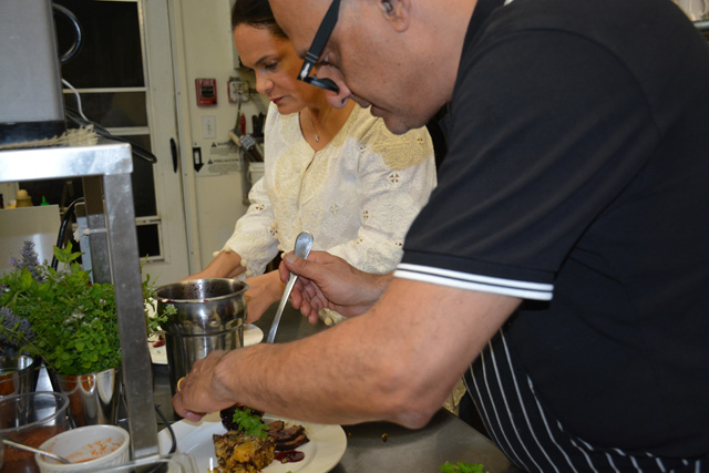 Chefs Deborah Pittorino and Rahul Akerkar in the kitchen (Credit: Monique Singh-Roy)