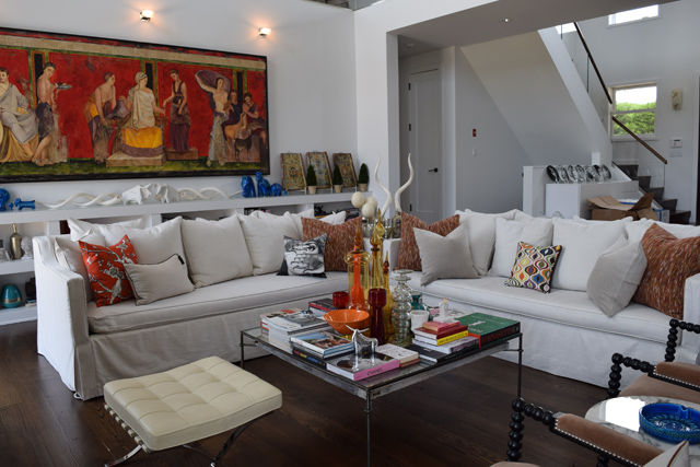 The living room.