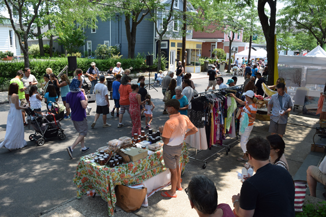 The scene on Main Street.