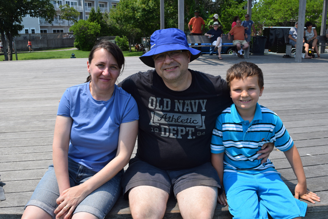 Liliana, Daniel and Danny Rila of Peconic.