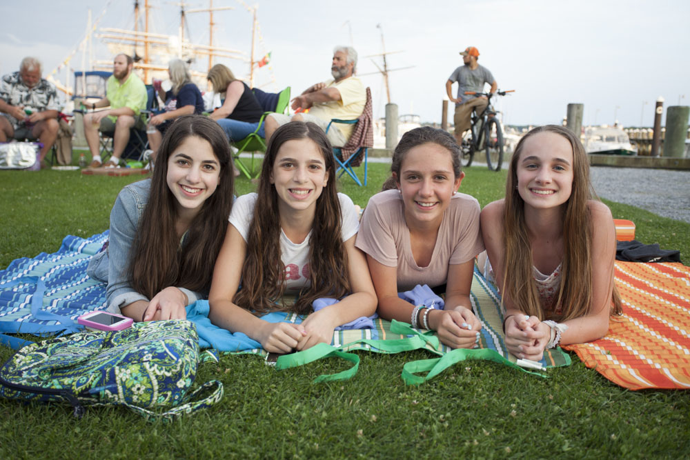 From left: Julianna Posner, 13, Meleni Sarantos, 14, Olivia Kennedy, 13, and Megan Tomasic, 13 all of Smithtown.