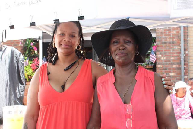 Deacon Yvonne McCain of Queens and Tracy Paschall of Riverhead.