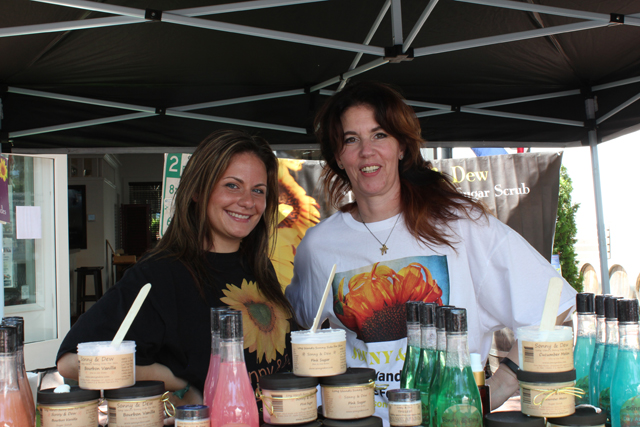 Nicole Pyne of Sayville and Louise Polite of Ronkonkoma