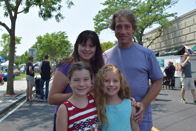 (clockwise from top left) Vera, Andrew and Polina Anselmo of Peconic and Katya Fitzpatrick. 