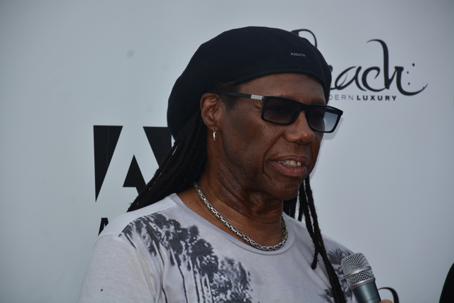 Nile Rodgers at the FOLD Festival at Martha Clara Vineyards in Riverhead. (Credit: Monique Singh-Roy)
