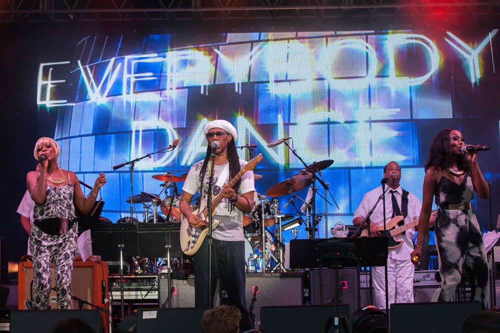 Nile Rodgers during Day Two at FOLD Festival. (Credit: Katharine Schroeder)