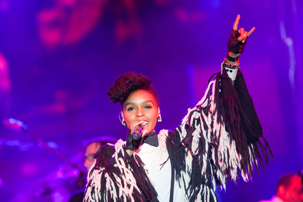 Janelle Monae performs during Day Two at FOLD Festival. (Credit: Katharine Schroeder)