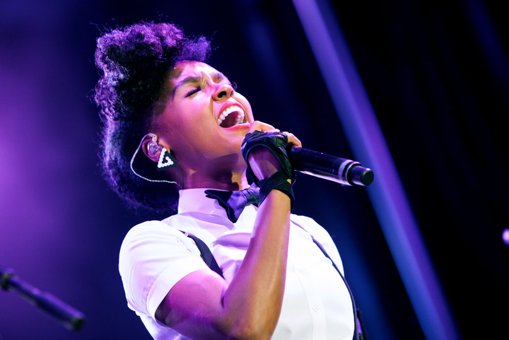 Janelle Monae performs during Day Two at FOLD Festival. (Credit: Katharine Schroeder)