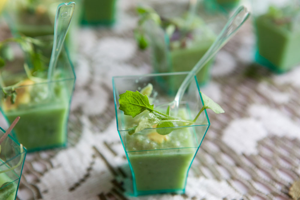 Green gazpacho from First and South.