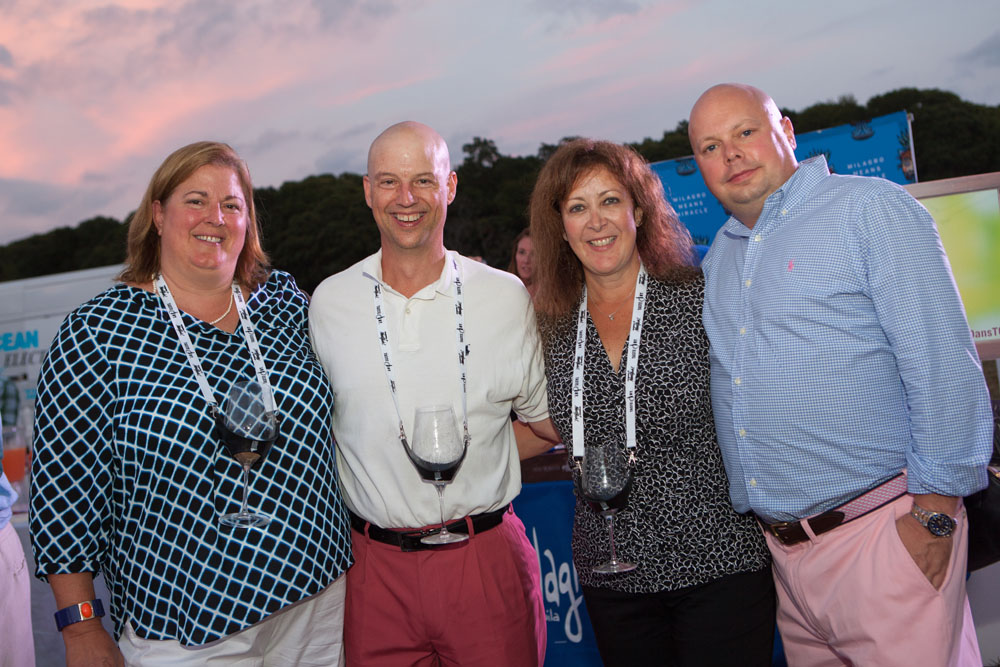Guests Sarah and Rob Middleton of Smithtown with Rosemarie and Mark Wingertzahn of Hellerton, Penn.