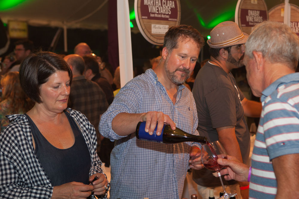 Alexandra Hudson and Carl Brandl of Channing Daughters Winery.