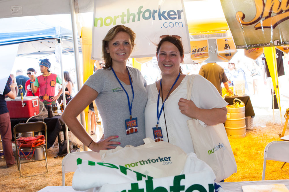 Northforker staff Lindsay Riemer and Cerria Torres.