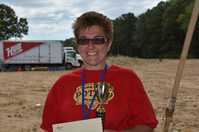 Patricia Noren of Ronkonkoma won the home-made potato salad contest (Credit: Monique Singh-Roy)