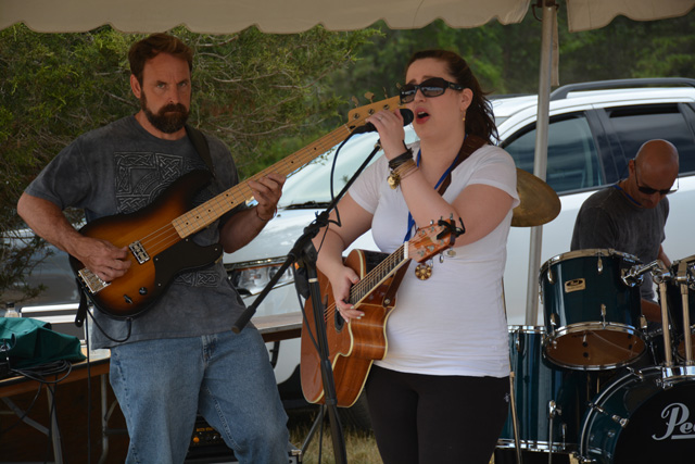 The band Chantilly Whiskey performed live (Credit: Monique Singh-Roy)