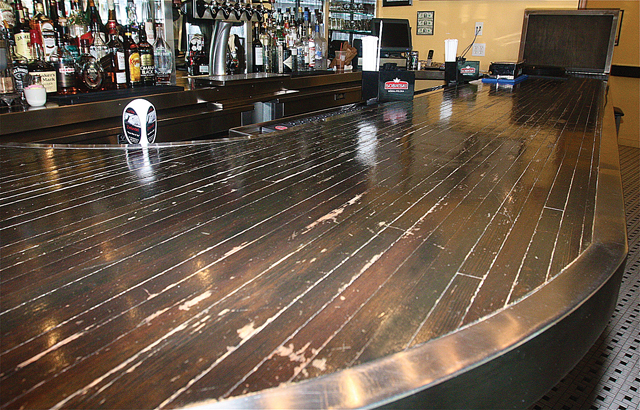 The bar in the Dark Horse restaurant. (Credit: Barbaraellen Koch)