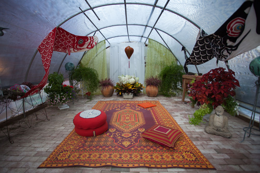 The Giving Room Meditation and Yoga Studio, designed by Bob Tapp of Greenport. (Credit: Katharine Schroeder)