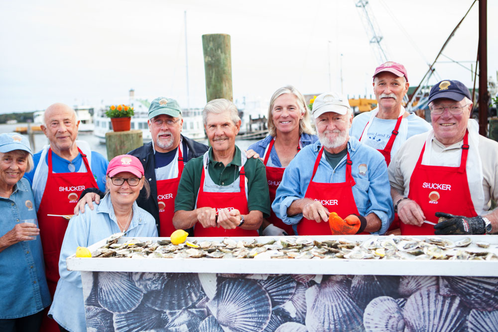 The oyster shuckers.