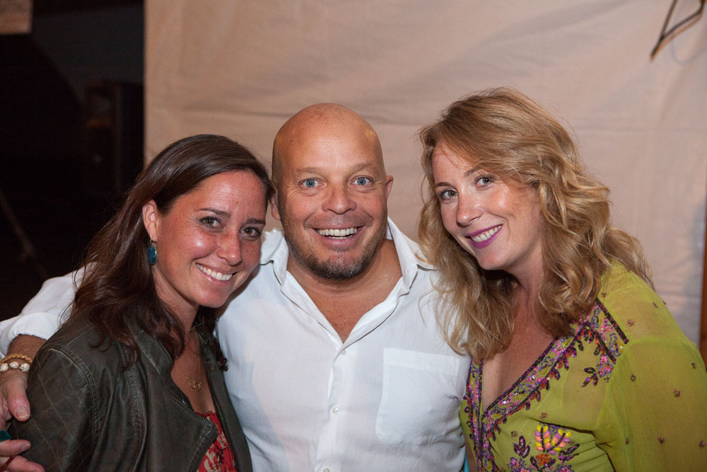 The event's organizer Ashley O'Neil, left, with First and South partners Peter Pace and Sarah Phillips Loth.