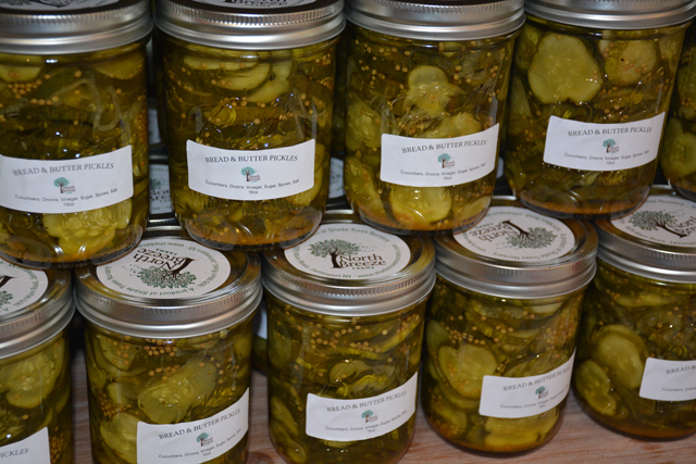North Breeze Farms sells Bread & butter pickles and DIll pickles. (Credit: Monique Singh-Roy)