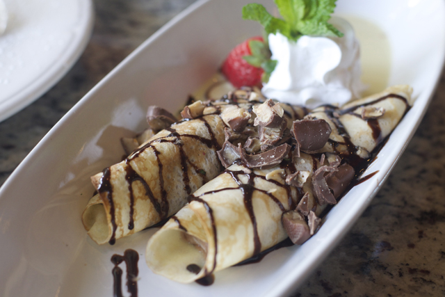 Nutella crepes at Sonoma Grill in Riverhead. (Credit: Vera Chinese)