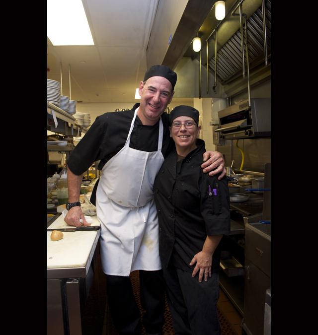 Chef Bill Ritzman and brunch chef Tara Weaver of Sonoma Grill Riverhead. (Credit: Vera Chinese)