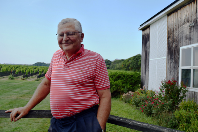 Paumanok Vineyards founder Charles Massoud. (Credit: Vera Chinese)