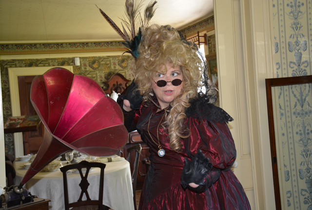 Actress/Producer Collette Gilbert is both coordinating and performing in the Haunted Hallockville tour. She will be a Victorian spiritualist. (Credit: Monique Singh-Roy)