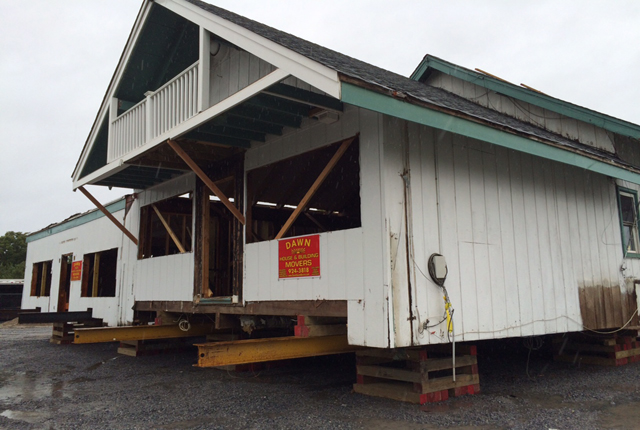 The former Meetinghouse Creek Inn is undergoing extensive renovations before becoming Phil's Waterfront Bar & Grill (Credit: Monique Singh-Roy)