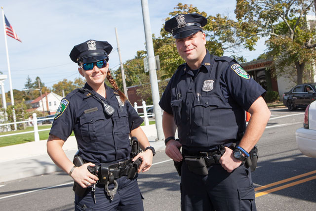 Officers from Riverhead Police Department were on hand to keep things running smoothly.