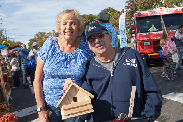 Pat and Bob Guidorizzi from Mastic purchased a beautiful birdhouse.