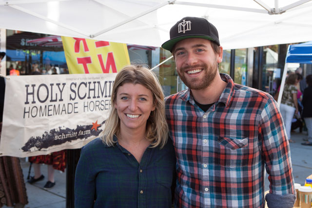 Kelsey McCafferty and Matt Schmitt of Holy Schmitt's in Riverhead.
